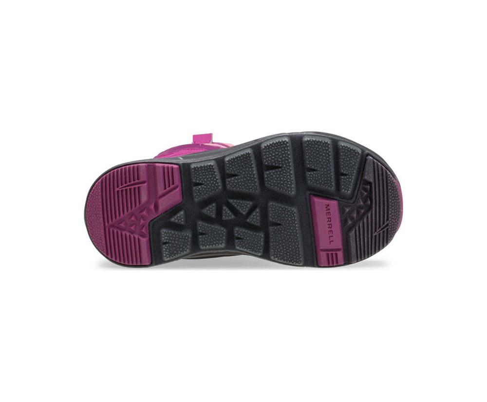 Merrell Boots Pink/Black - Snow Quest Lite 2.0 Waterproof - Kids 08YWVMTQC